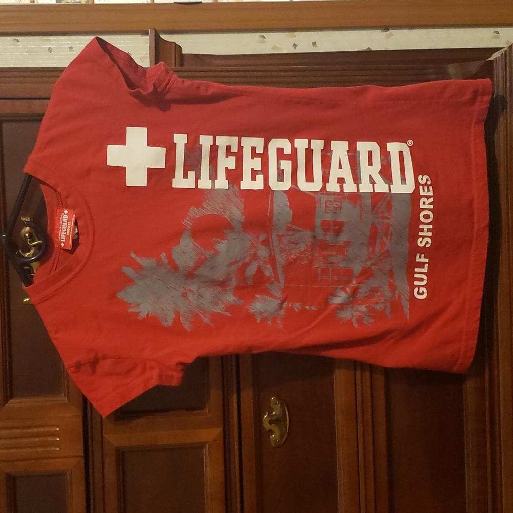 Life guard Gulf shores small fitted Tshirt